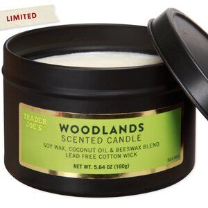 Trader Joe's Woodlands Scented Candle - Limited Edition - Soy Wax Candle